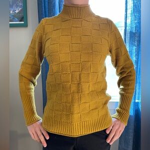 Modcloth Mustard Cowl Neck Sweater